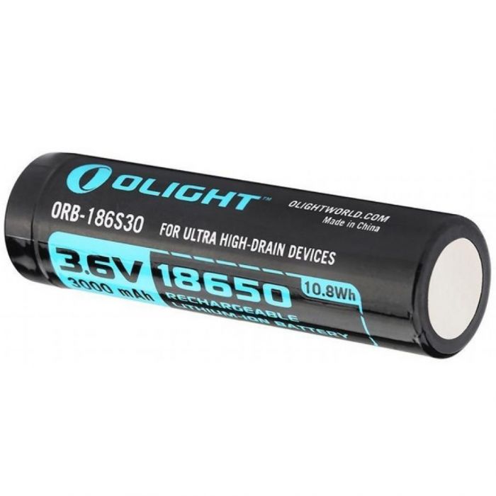 Аккумулятор Li-ion Olight HDC ORB-186S30 18650 3,6 В. 3000 mAh