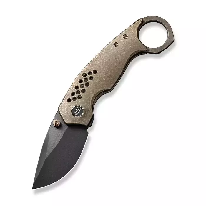 Складной нож We Knife Envisage Black, сталь CPM-20CV, рукоять титан + МЕРЧ В ПОДАРОК