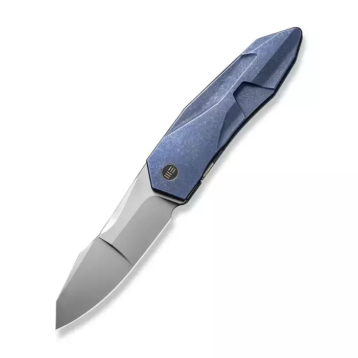 Складной нож We Knife Solid, сталь CPM-20CV, рукоять титан, синий + МЕРЧ В ПОДАРОК